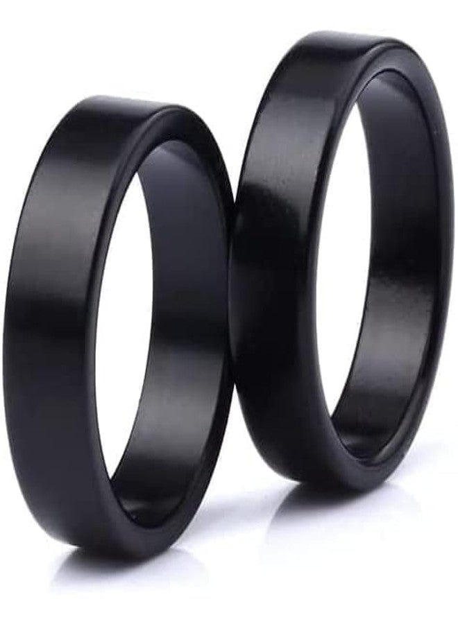 blue-ther Black Magic PK Ring Coin Magic Tricks Props Finger Decoration Magician Ring Illusion Gimmick Accessories (18 mm) (20 mm) - Image 1